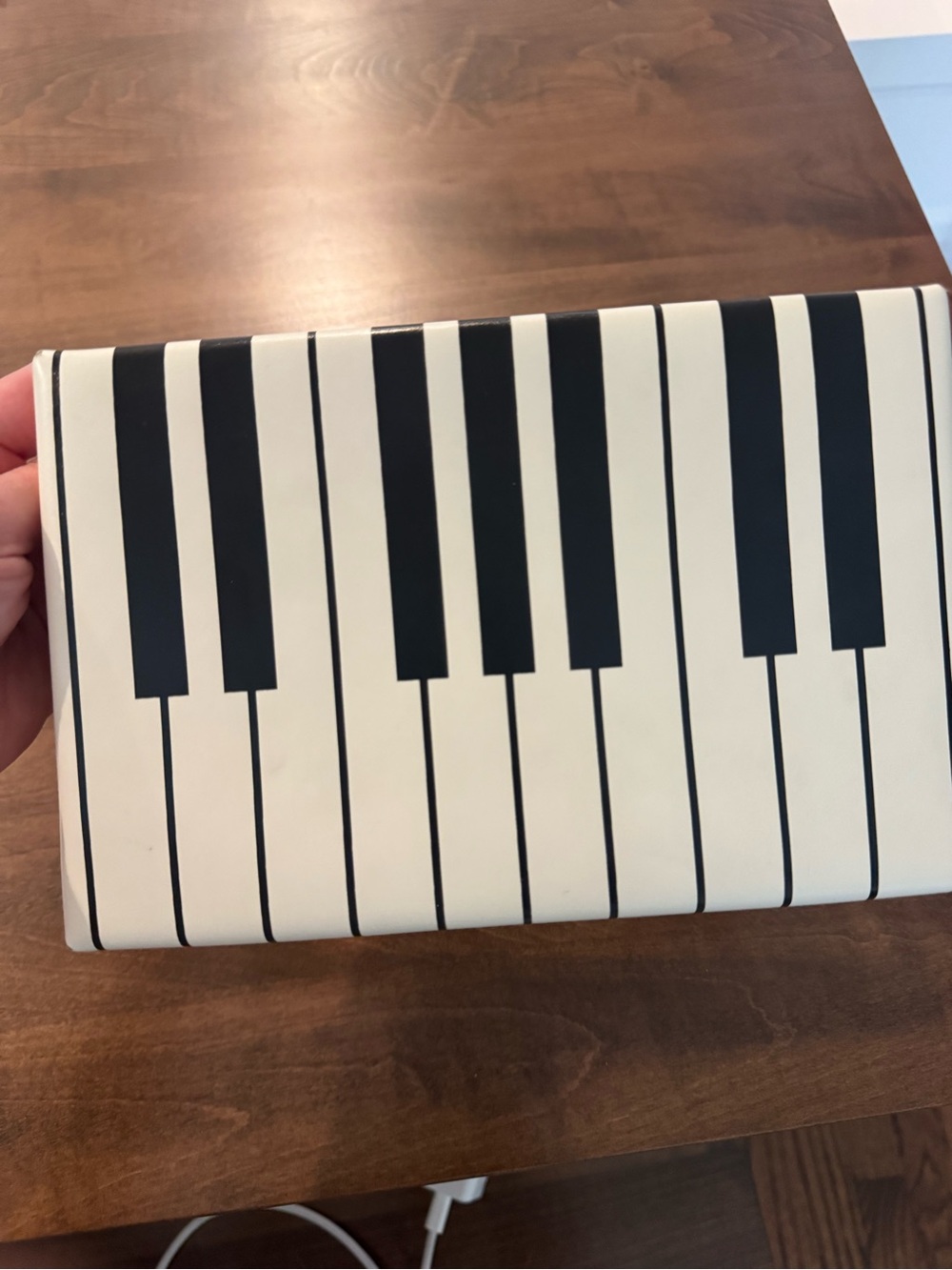 Kate Spade Piano Keyboard Novelty Clutch - Black & White - Picture 5 of 7